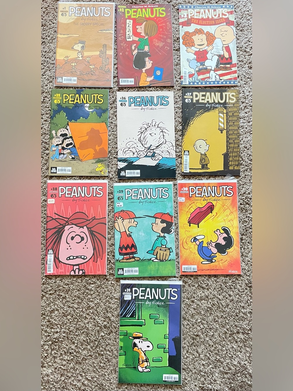 KaBOOM! Lot of 10 Peanuts Snoopy Comic Books